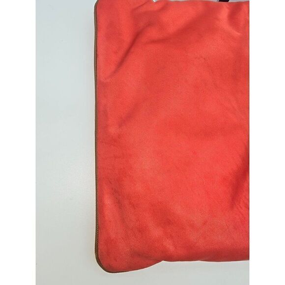 Michael Kors Red & Brown Shoulder Bag With Gold MK Logo & Zip Pocket - Picture 5 of 12